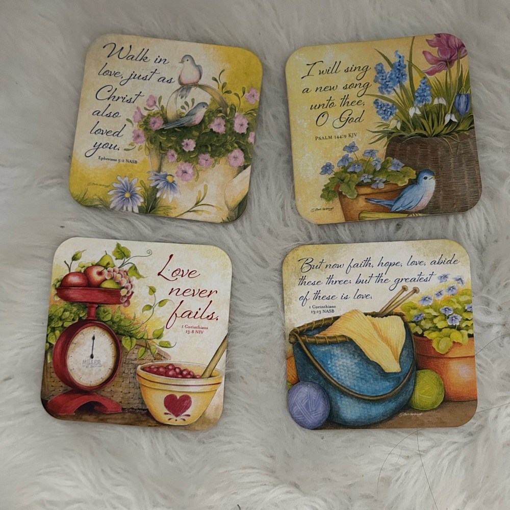 4 pcs cork coaster